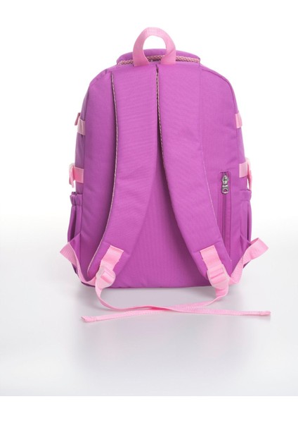 Unicorn Figürlü 3'lü Kız Çocuk Okul Çantası Seti - Kalemlik ve Termal Beslenmeli Ilkokul Çantası