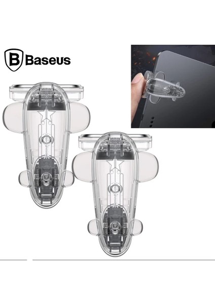 Baseus Shooting Game Pubg Oyun Ateşleyici Telefon Tablet 2ADET SET-(1903) - ALVN8991-6973