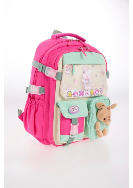 Tavşan Figürlü 3'lü Kız Çocuk Okul Çantası Seti - Kalemlik ve Termal Beslenmeli Ilkokul Çantası fiyatları