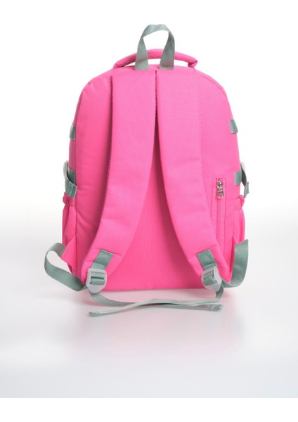 Tavşan Figürlü 3'lü Kız Çocuk Okul Çantası Seti - Kalemlik ve Termal Beslenmeli Ilkokul Çantası