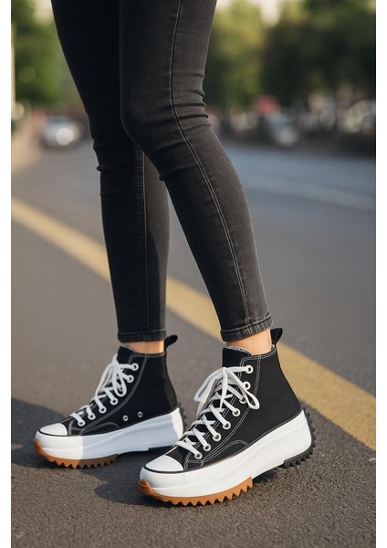 Kadın Genç Kız Çocuk Run Star Canvas Sneaker Spor Ayakkabı