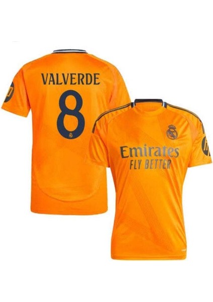 Real Madrid 2024/25 Sezonu Federico Valverde Deplasman Forması (Orange) modelleri