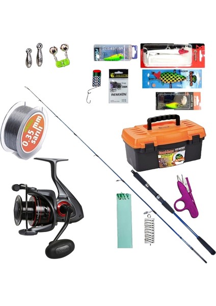 Ryuji Strobe 198 cm Jig Kamış & Okuma Ceymar Derin Su Jig Olta Seti