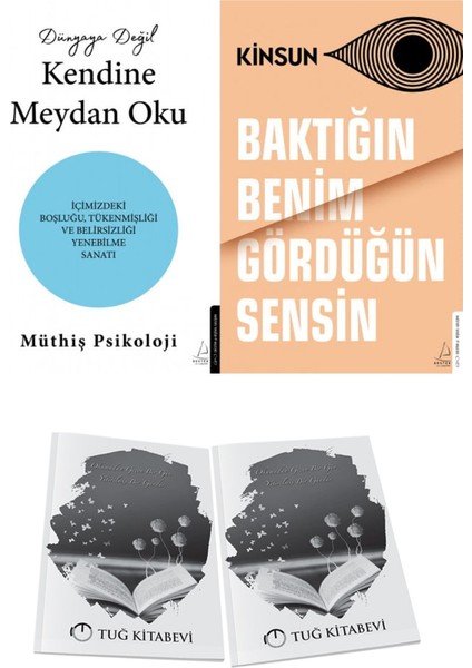 Dünyaya Değil Kendine Meydan Oku ve Baktığın Benim Gördüğün Sensin + Hediyeli