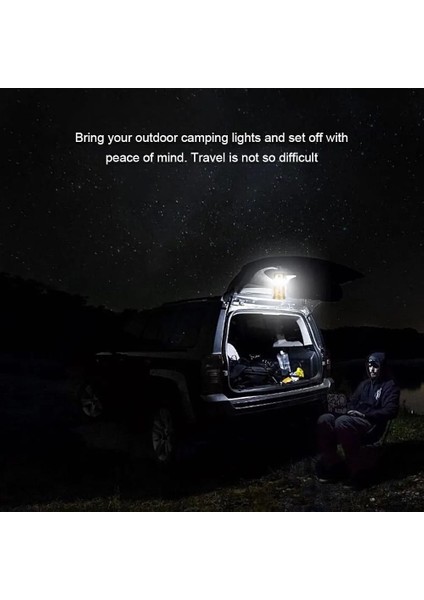 Güneş Enerjili LED Kamp Lambası | USB ve 220V Şarjlı | 6+1 LED | 9W Taşınabilir Işık indirimleri