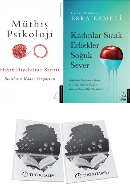 Müthiş Psikoloji Hayır Diyebilme Sanatı ve Kadınlar Sıcak Erkekler Soğuk Sever + Hediyeli