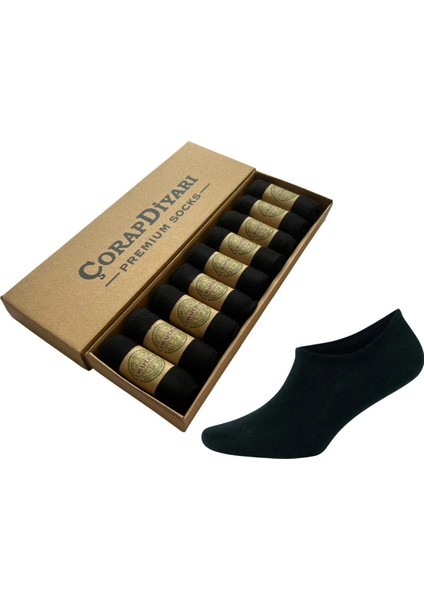 Premium Bambu Bayan Sneaker Görünmez Bilek Altı Spor Patik Çorap 9 Lu Özel Kutu (35-40 Numara)