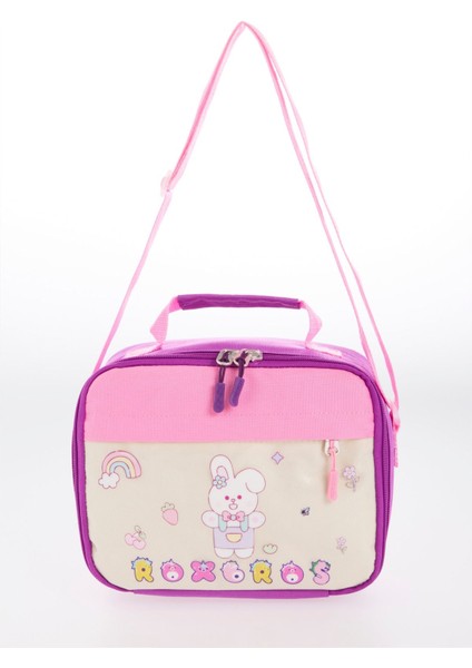 Tavşan Figürlü 3'lü Kız Çocuk Okul Çantası Seti - Kalemlik ve Termal Beslenmeli Ilkokul Çantası modelleri