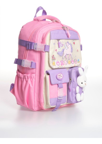 Unicorn Figürlü 3'lü Kız Çocuk Okul Çantası Seti - Kalemlik ve Termal Beslenmeli Ilkokul Çantası fiyatları