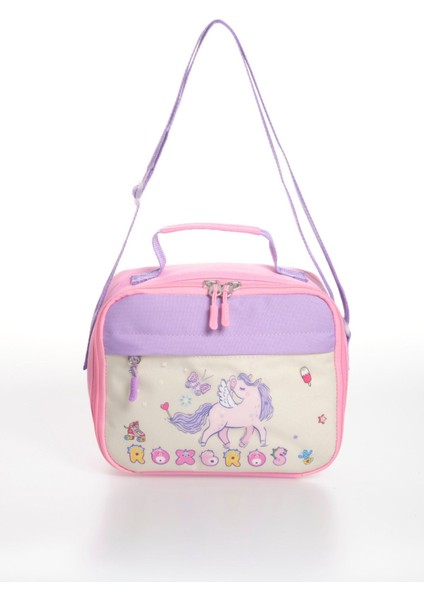 Unicorn Figürlü 3'lü Kız Çocuk Okul Çantası Seti - Kalemlik ve Termal Beslenmeli Ilkokul Çantası modelleri