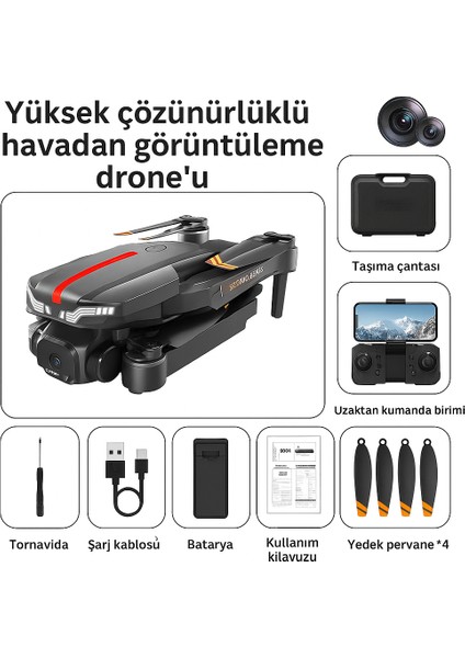 C13S Fırçasız Motorlu Uzaktan Kumandalı Kameralı Drone