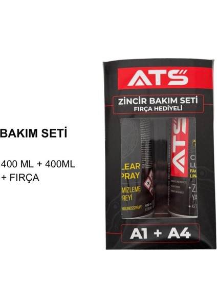 Zincir Bakım Seti 400ML + 400ML + Fırça