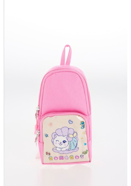 Sevimli Kedi Desenli 3'lü Kız Çocuk Okul Çantası Seti -Kalemlik ve Termal Beslenmeli Ilkokul Çantası fırsatları