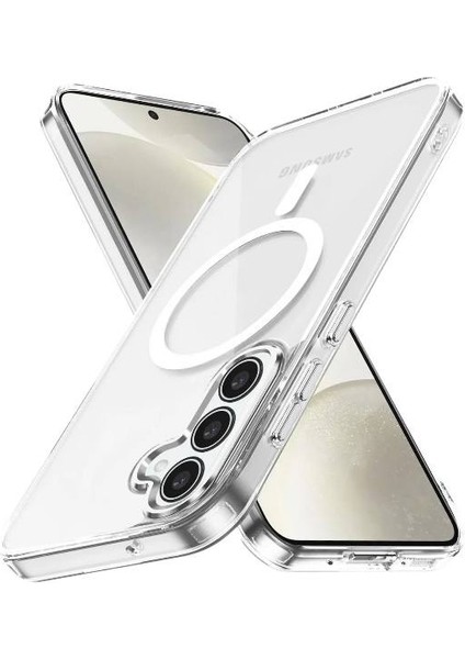 Samsung Galaxy S24 Uyumlu Şeffaf Kapak Magsafe Manyetik Kablosuz Şarj Kılıf. modelleri