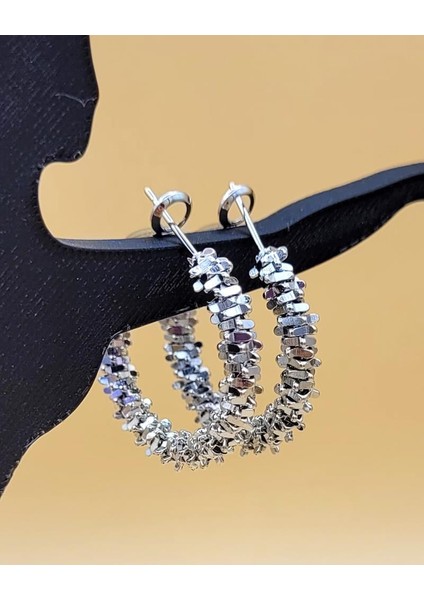 Işık Halkası Silver Küpe modelleri