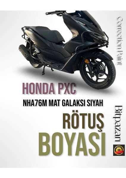 Honda Pcx NHA76M Mat Galaksi Siyah - Profesyonel Çizik Giderici Rötüş Boyası 20ML.