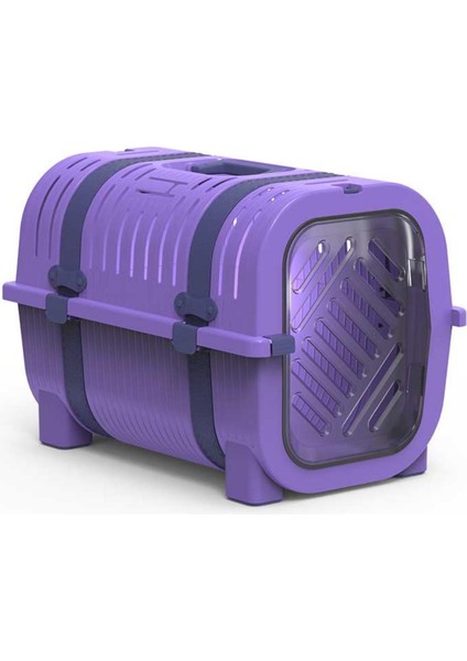 Lavanta Gül Menekşe Kemerli Kedi Köpek Taşıma Çantası 51X33X36