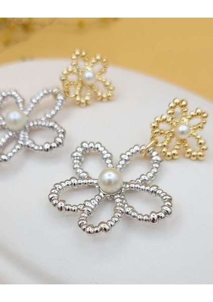 Çift Renkli Inci Çiçeği Küpe fırsatları