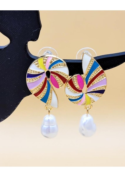 Asimetrik Incili Denizkabuğu Marka Model Küpe fiyatları