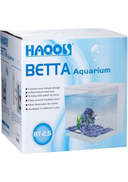 Haoos Beta Akvaryumu Işıklı Beyaz 2,5 Lt