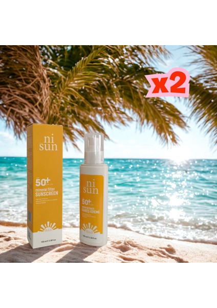 Nisun Mineral Güneş Kremi 100 ml Spf 50+ / 2 Adet modelleri
