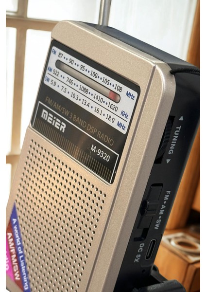 Şarjlı Cep Radyosu - Fm Radyo, Deprem Radyosu Taşınabilir Küçük Radyo