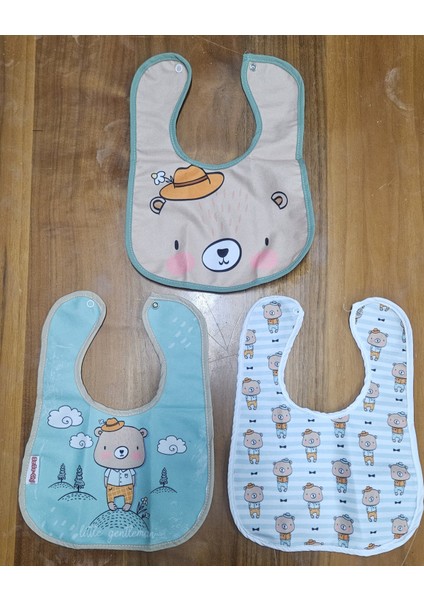 Mama Önlüğü 3lü Ayı Desenli modelleri