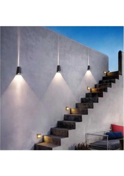 Ekim Aydınlatma CT-7063 3200K Günışığı 2X3W Antrasit Malta Dış Mekan LED Aplik fırsatları