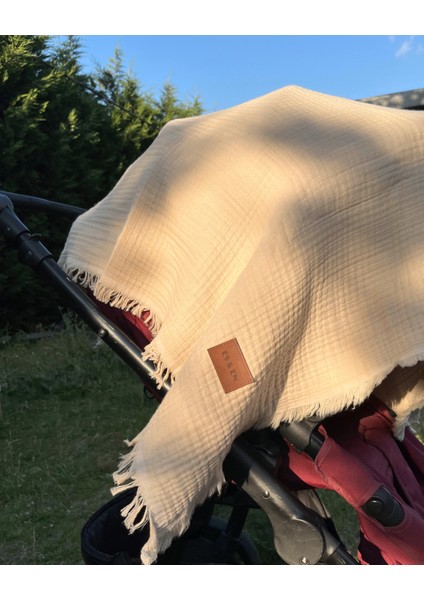 Es &En trade Müslin Bebek Battaniyesi 4 Katlı sütlü kahve fırsatları