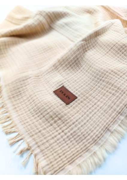 Es &En trade Müslin Bebek Battaniyesi 4 Katlı sütlü kahve modelleri