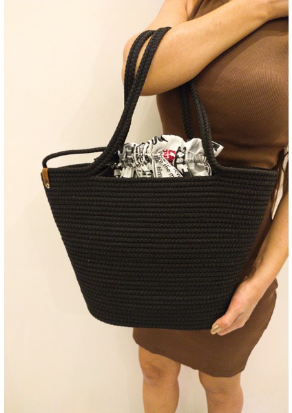 Tasarım Kapanabilir Astarlı Kadın Kol ve Omuz Çantası Yıkanabilir Kordon Ip Çanta fiyatları