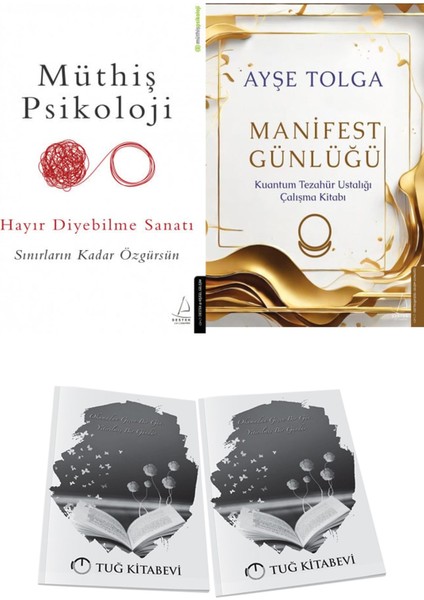 Müthiş Psikoloji Hayır Diyebilme Sanatı ve Manifest Günlüğü + Hediyeli