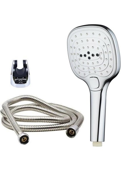 Gbmotion D3, 2 Fonksiyonlu Krom Kaplama Duş Başlığı ve Hortum Seti – Ayarlanabilir Akış, 155 cm Hortum, Duvara Montaj Aparatlı fiyatları
