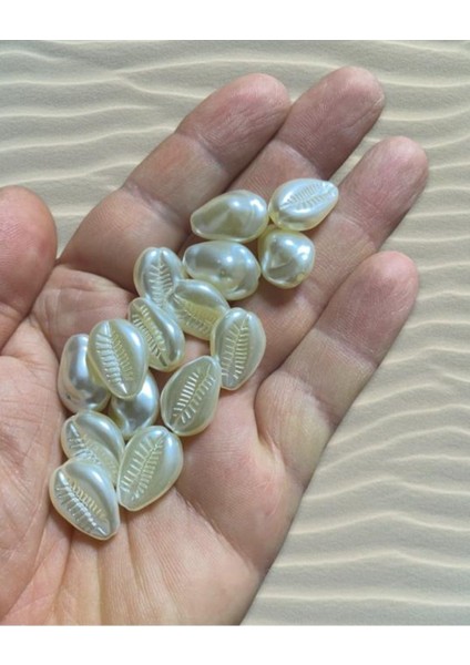 30 Adet Nassa Shell Sedefli Deniz Kabuğu - ( Sert Akrilik Plastik )