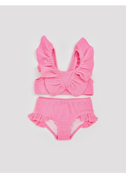 Kurdele Detaylı Kız Çocuk Bikini Takım (S5)