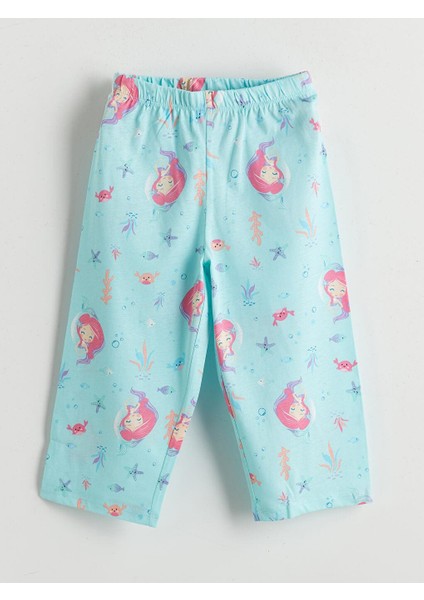 Bisiklet Yaka Kız Çocuk Kaprili Pijama Takımı (S5) modelleri