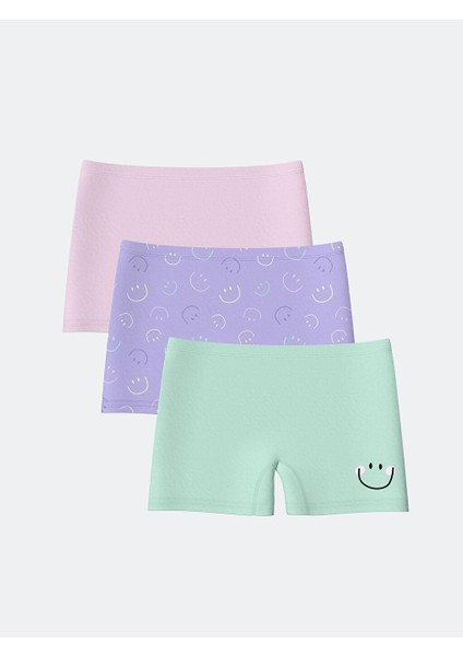 Baskılı Kız Çocuk Boxer 3'lü (S5)