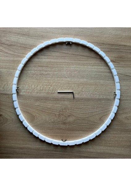 33 cm Çapında Rattan Çember Kalıp (44 Çubuk)– Bambu Sepet Örme Sabitleyici Tepsi Kalıbı -Kağıt Çubuklara Uygun Değil