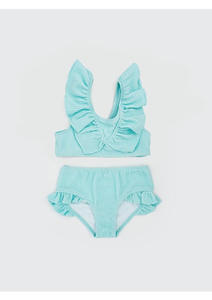 Kurdele Detaylı Kız Çocuk Bikini Takım (S5)