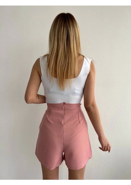 Kapaklı Şort Etek Pudra S208 fiyatları