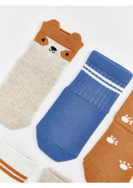 Baskılı Erkek Bebek Soket Çorap 5'li (S5) fiyatları