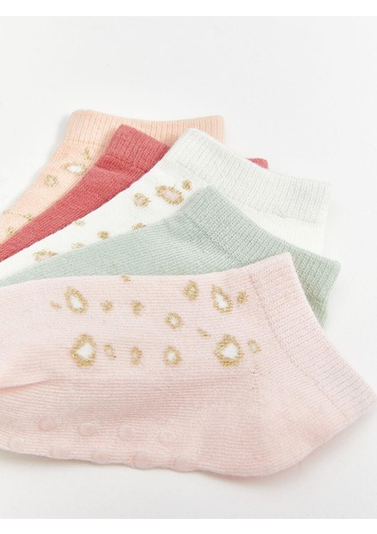 Baskılı Kız Bebek Patik Çorap 5'li (S5) fiyatları