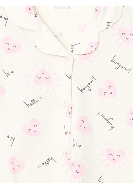Gömlek Yaka Kız Çocuk Şortlu Pijama Takımı (S5) modelleri