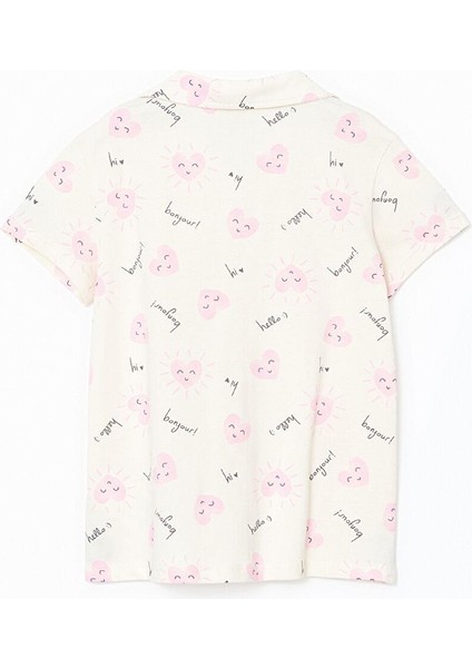 Gömlek Yaka Kız Çocuk Şortlu Pijama Takımı (S5) fırsatları