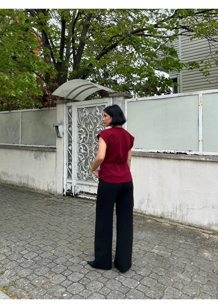 Belden Baglamalı Yelek Scuba Crep modelleri