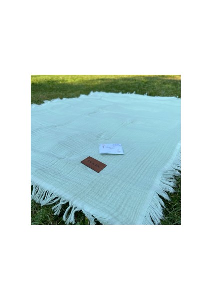 Yıldızpazar since 2024 Es &En Trade Müslin Bebek Battaniyesi 4 Katlı Mint yeşili