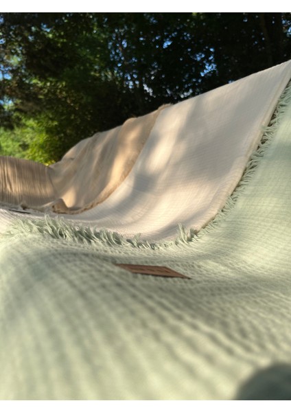 Yıldızpazar since 2024 Es &En Trade Müslin Bebek Battaniyesi 4 Katlı Mint yeşili