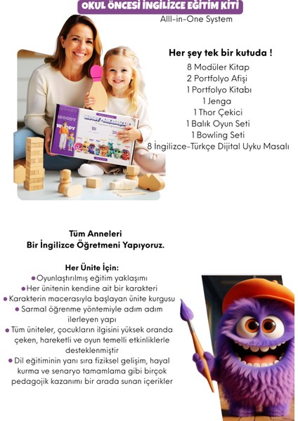 Woody ve Arkadaşları Basic Level 1 Okulöncesi Ingilizce Eğitim Seti