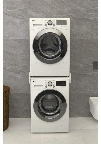 Solvo Banyo Dolabı Çamaşır ve Kurutma Makinesi Dolabı Beyaz fiyatları