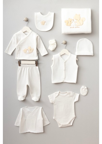 My Baby Kumsal % 100 Coton 10 Lu Hastane Çıkışı Yeni Sevimli Sincap Desenli 10118